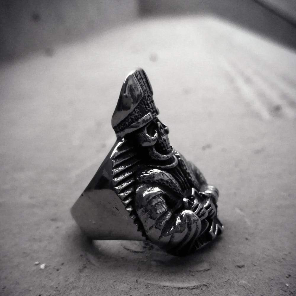 Rock Punk Biker Stainless Steel Skull Ring