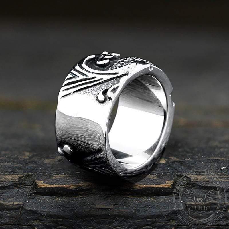 Relief Fish Stainless Steel Ring