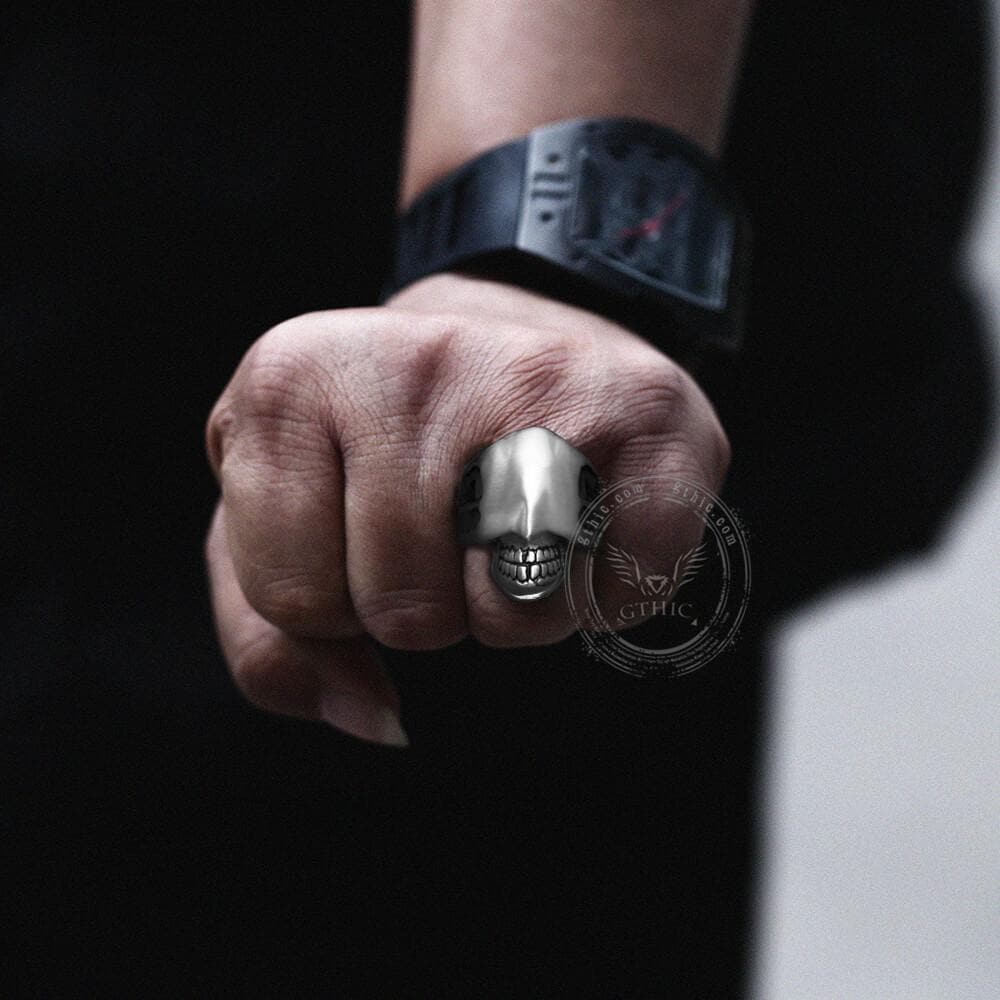 Faceless Man Stainless Steel Skull Ring