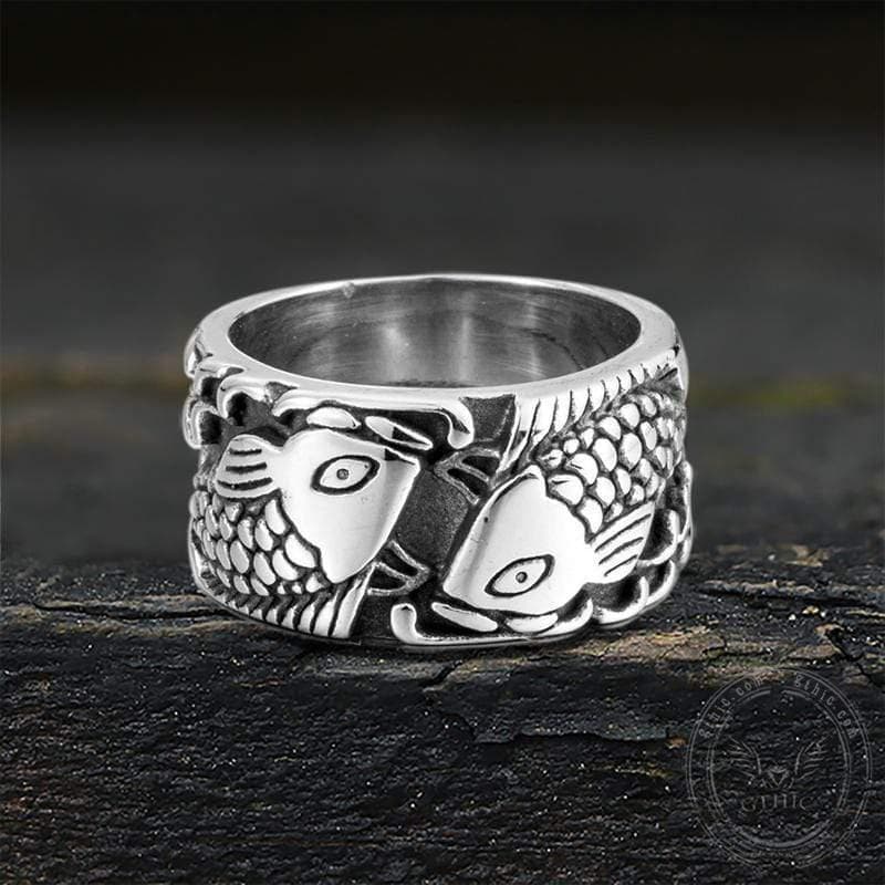 Relief Fish Stainless Steel Ring