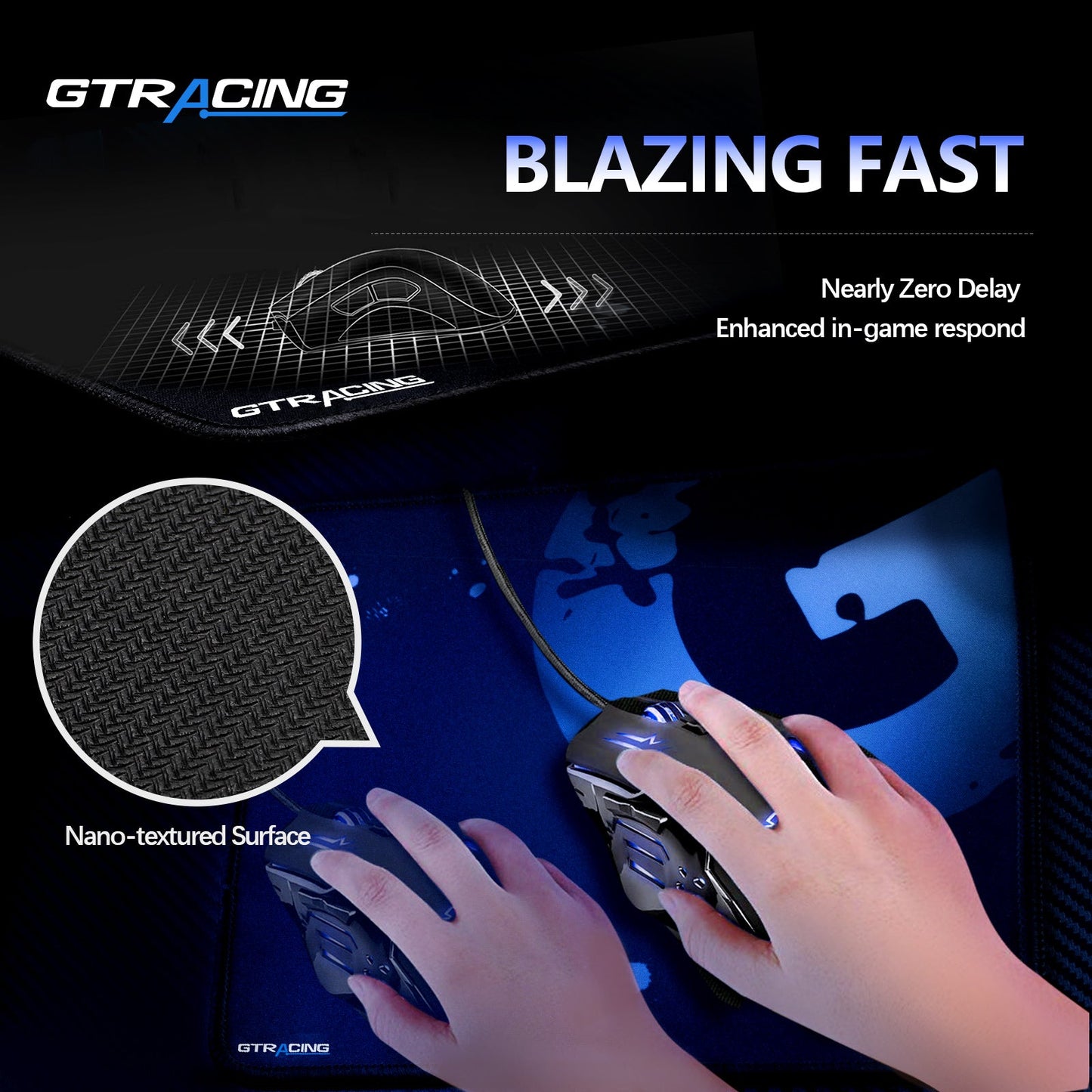 Gaming Mouse Pad  GT875 (2Pcs)