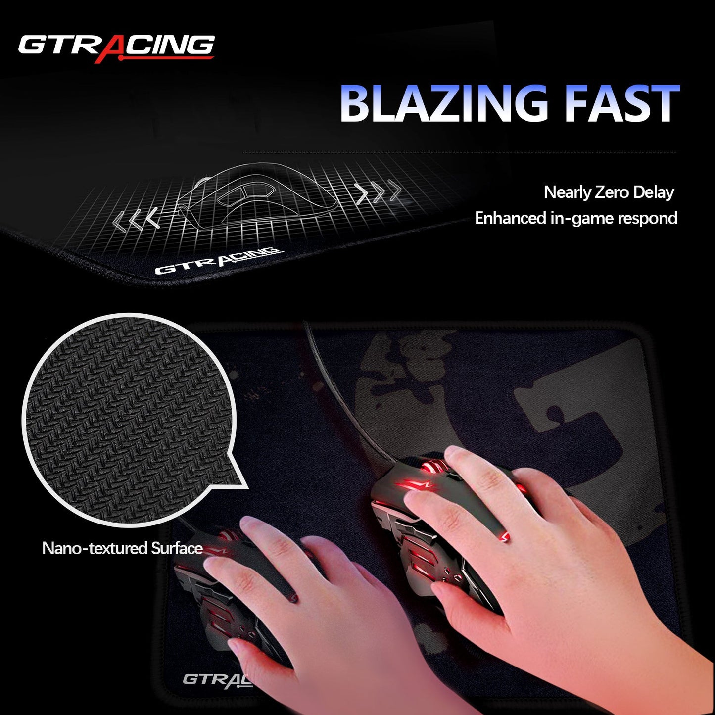 Gaming Mouse Pad  GT875 (2Pcs)