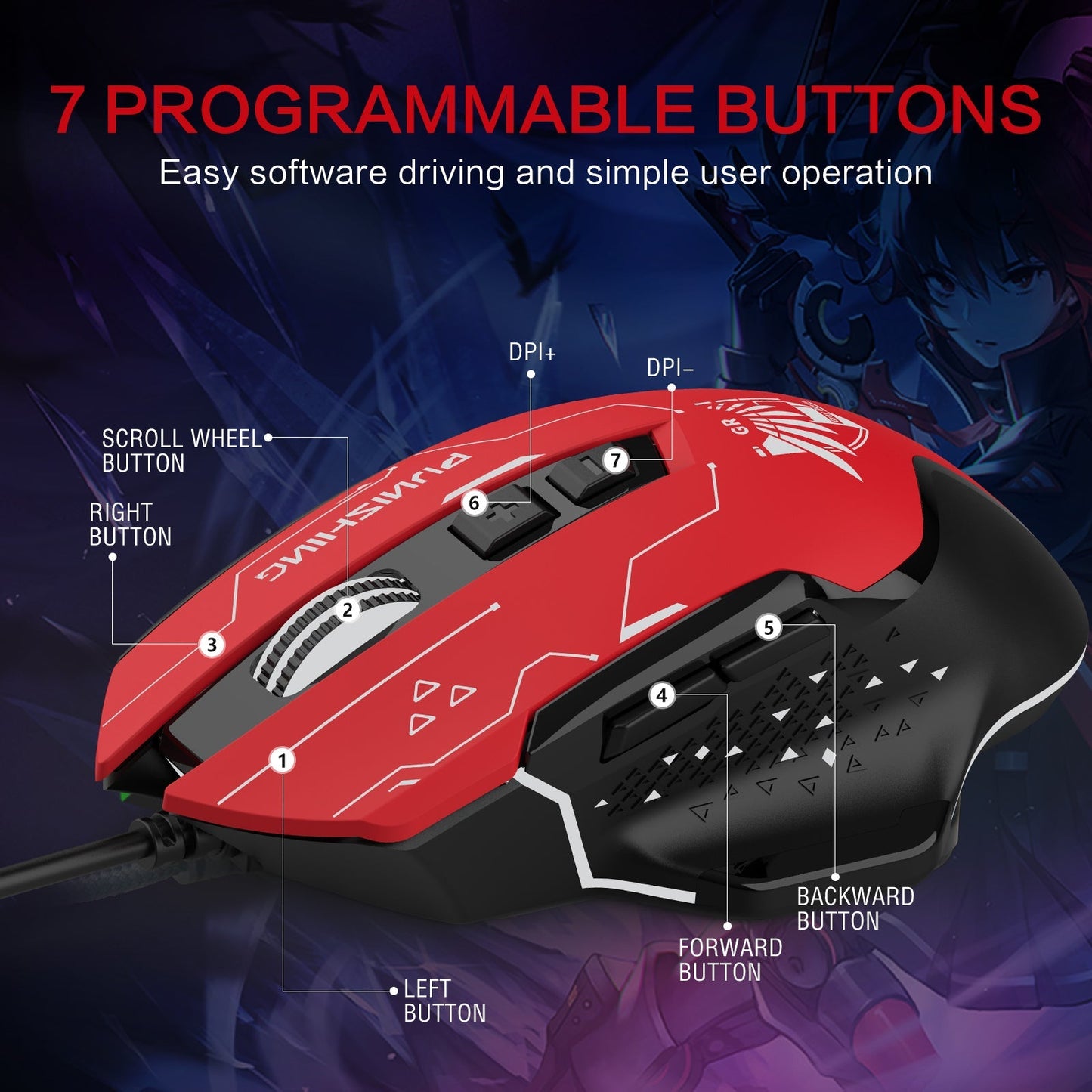 GTRACING X PGR Edition Gaming Mouse