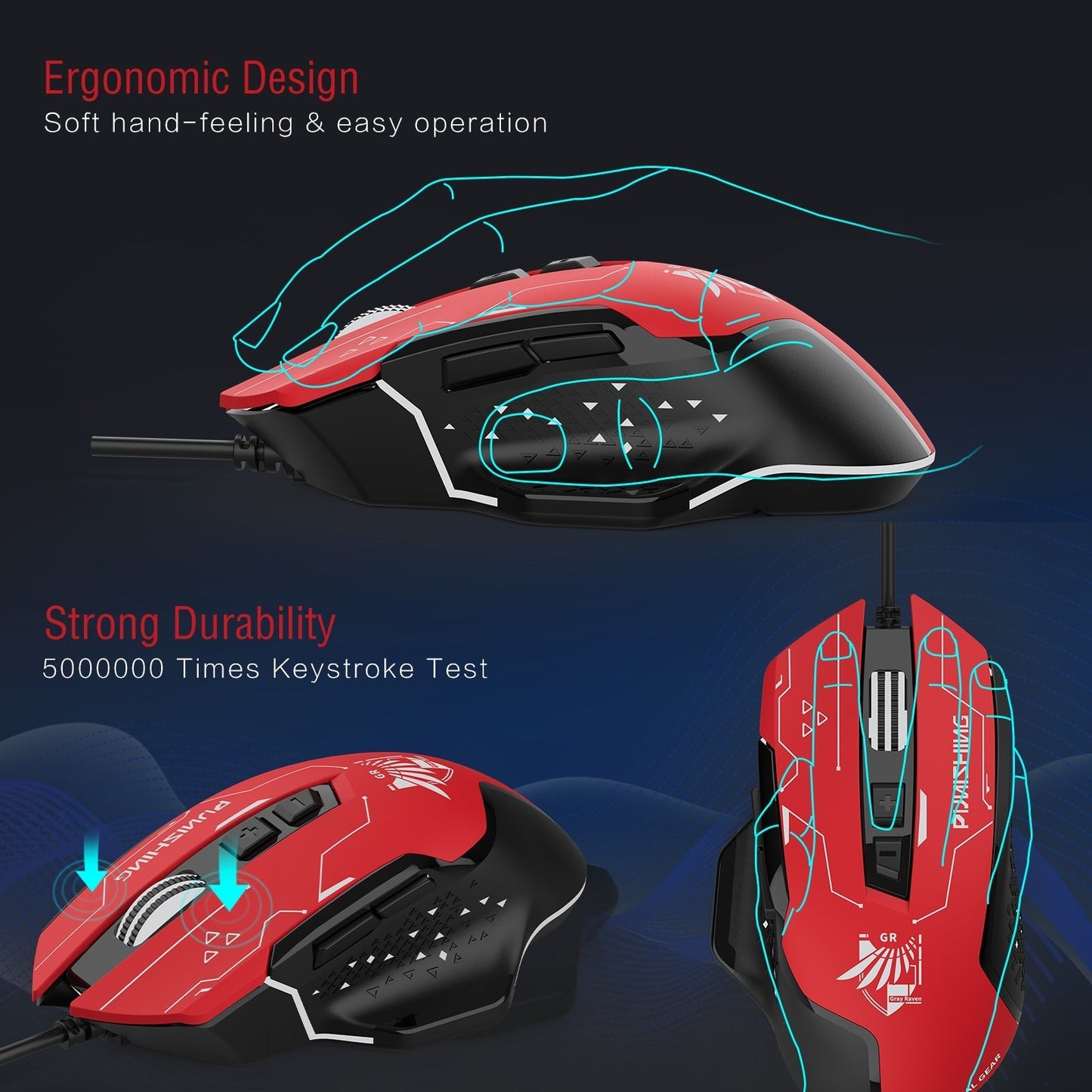 GTRACING X PGR Edition Gaming Mouse