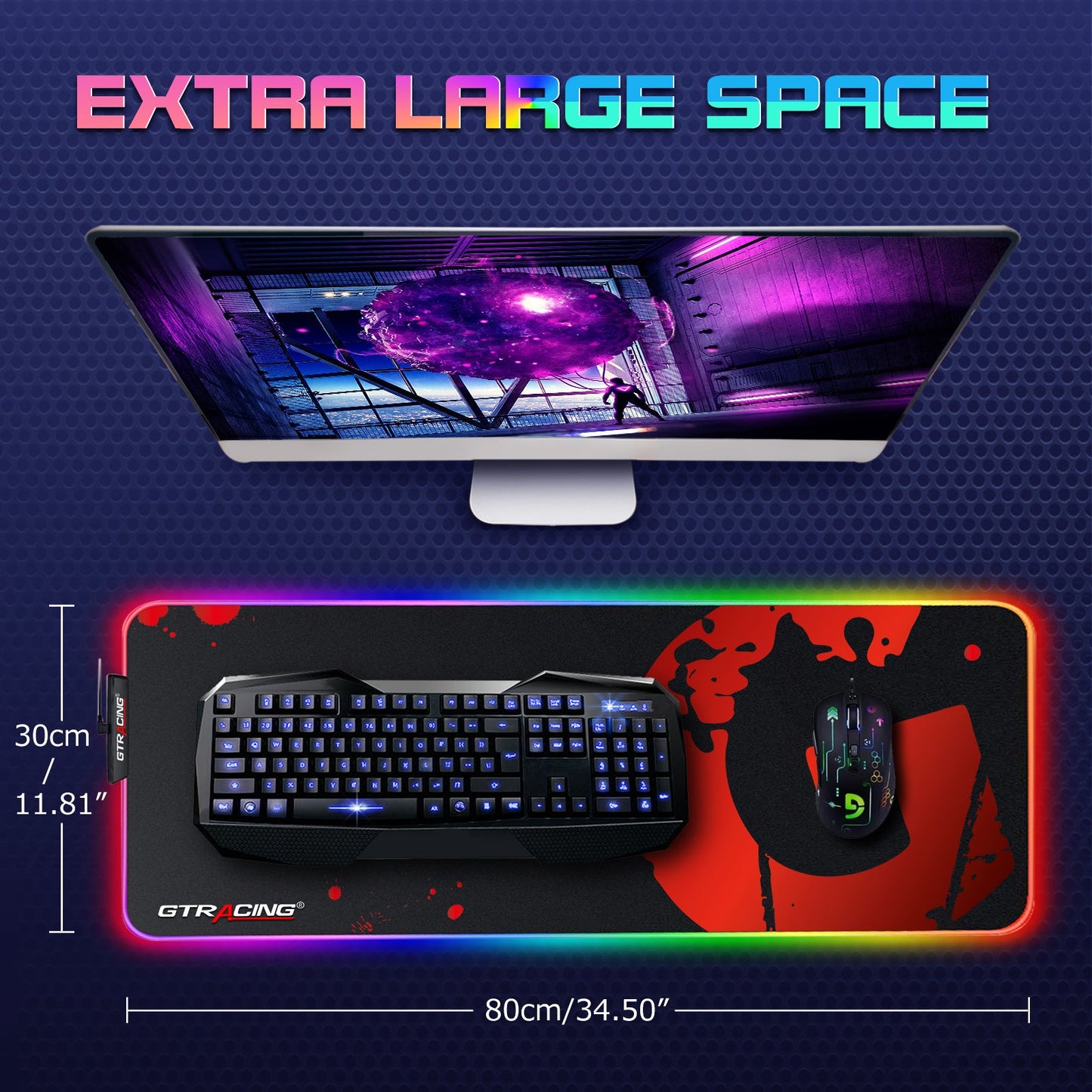 Gaming RGB Mouse Pad GT877