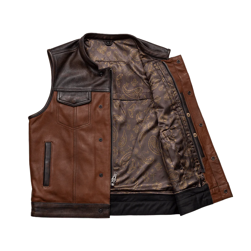 Gunner Men's Leather Motorcycle Vest (Limited Edition)