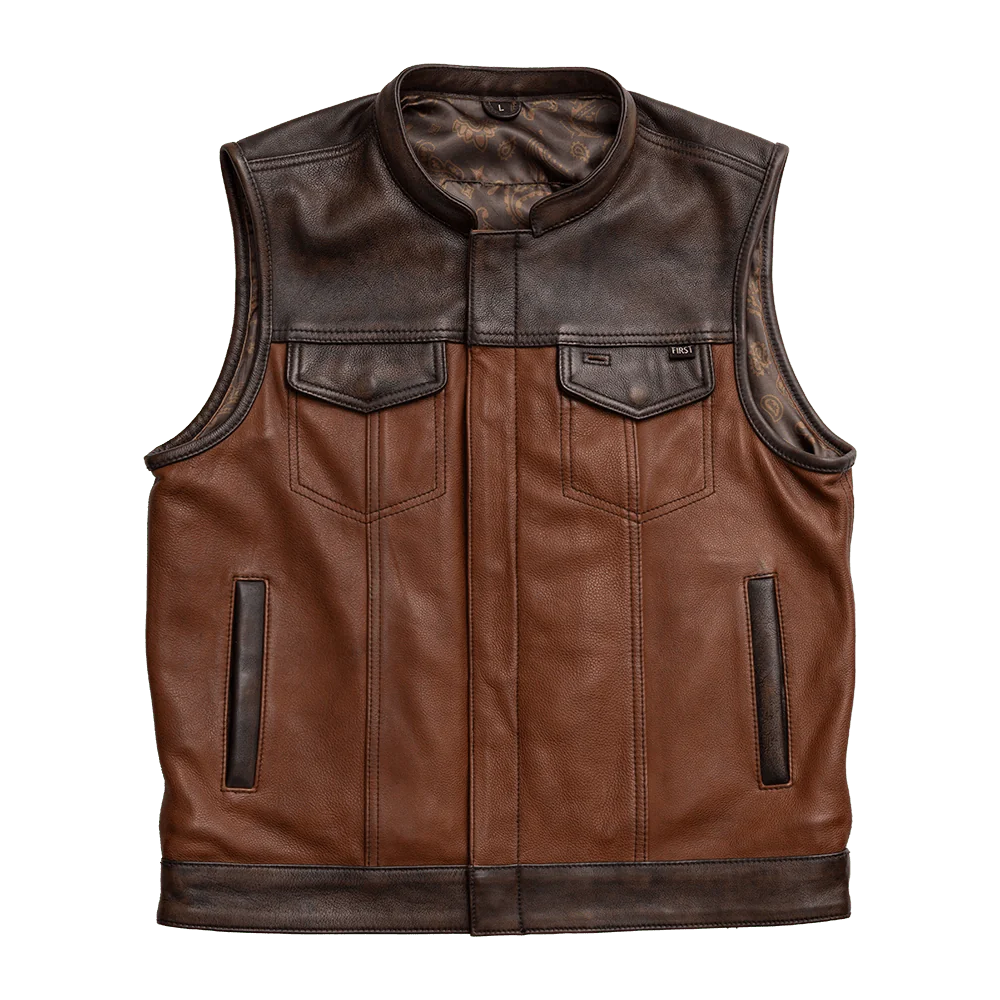 Gunner Men's Leather Motorcycle Vest (Limited Edition)