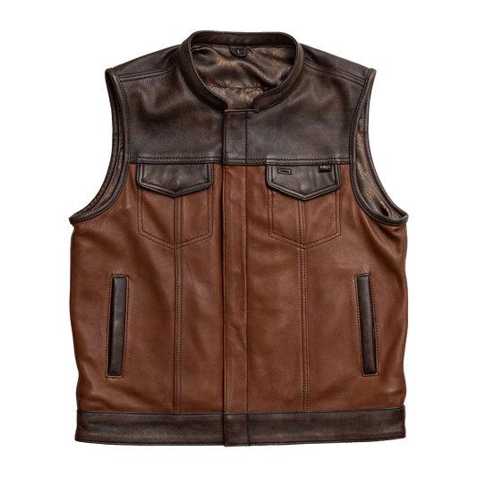 Gunner Men's Leather Motorcycle Vest (Limited Edition)