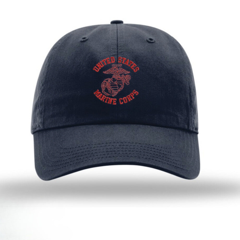 Old School Gunny Unstructured Hat - Navy