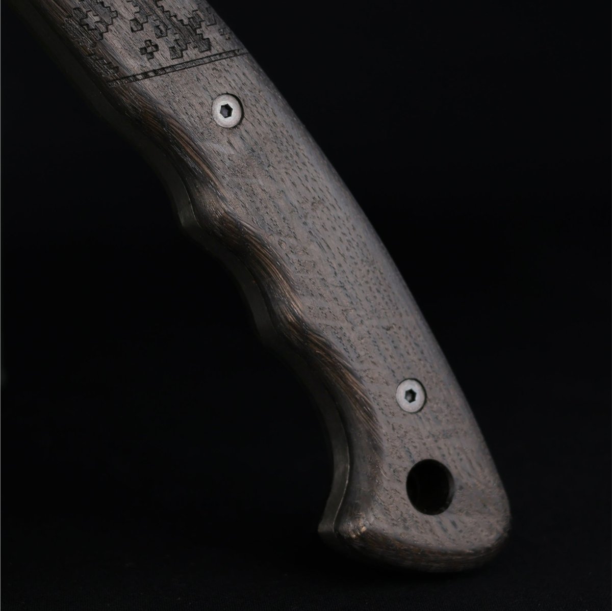 Handmade tomahawks with Slavic engraving