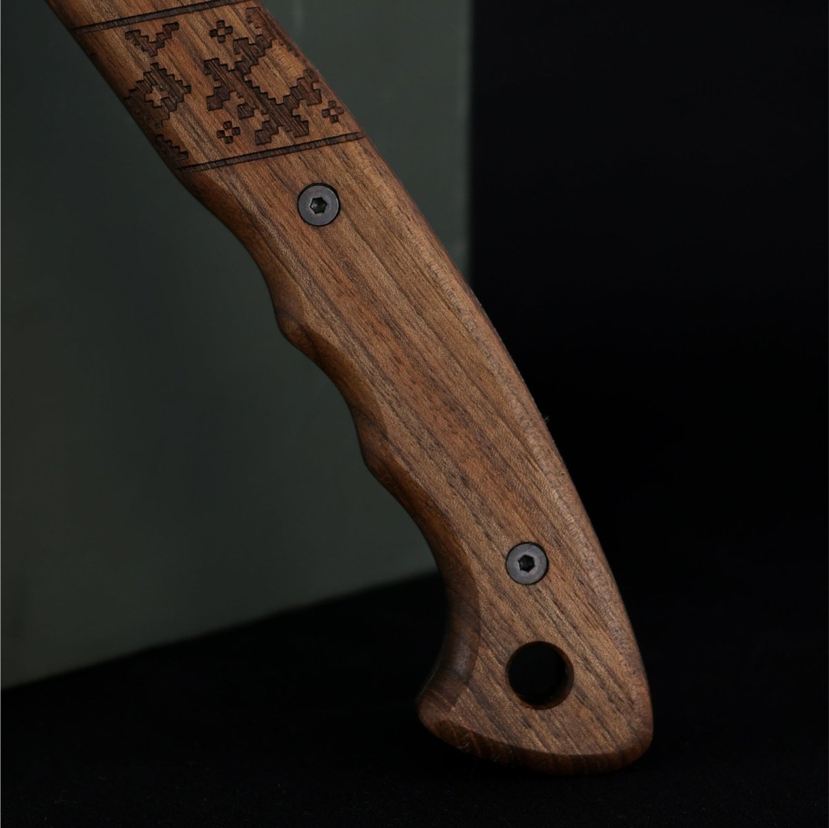 Handmade tomahawks with Slavic engraving