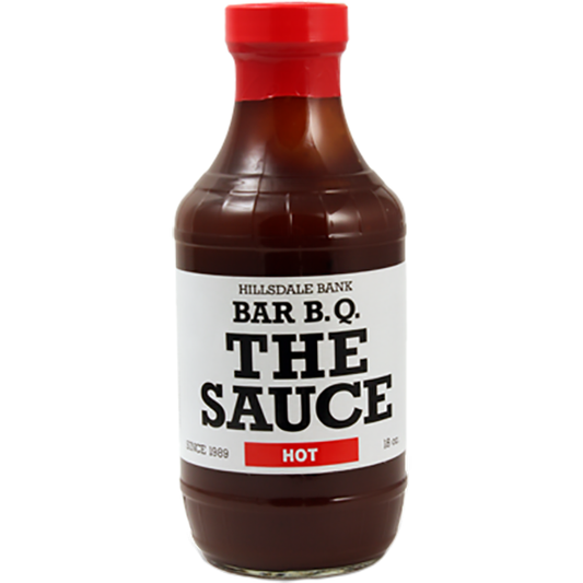 Hillsdale Bank Bar-B-Q The Sauce Hot 18 oz.