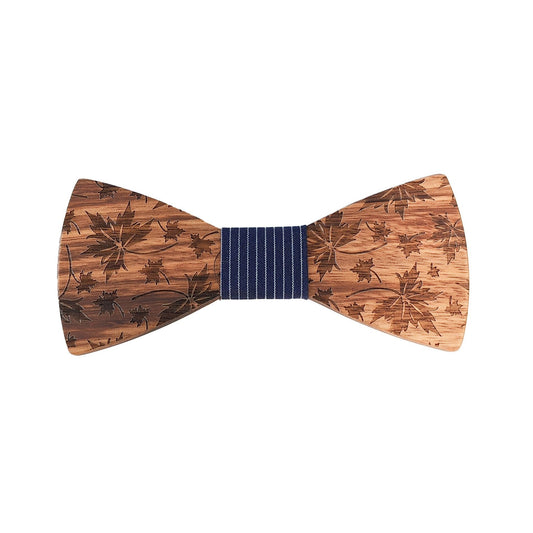 Hojas  Wooden Bow Tie