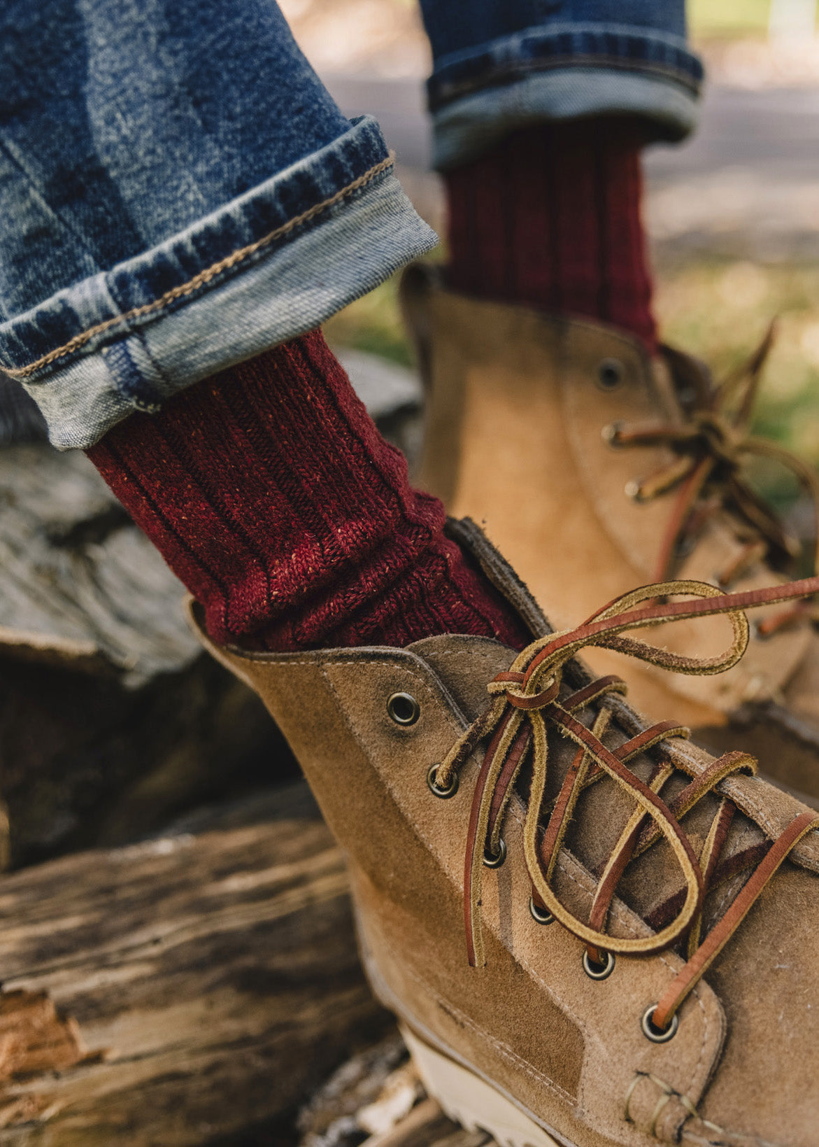 Wool Silk Boot Sock