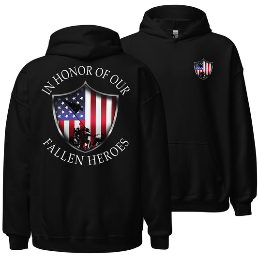 In Honor Of Our Fallen Military Hoodie Sweatshirt