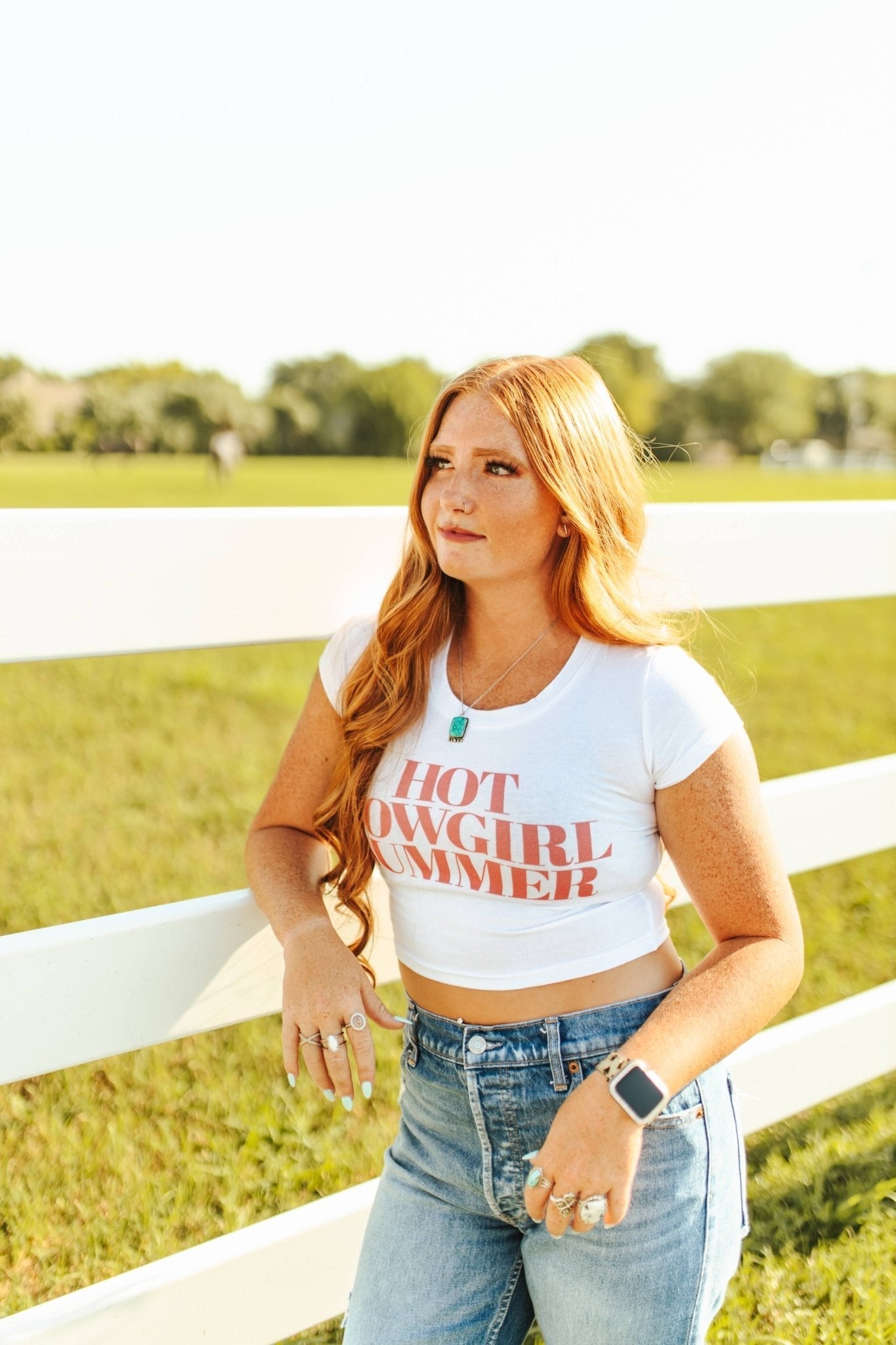 Hot Cowgirl Summer Babydoll Graphic Tee