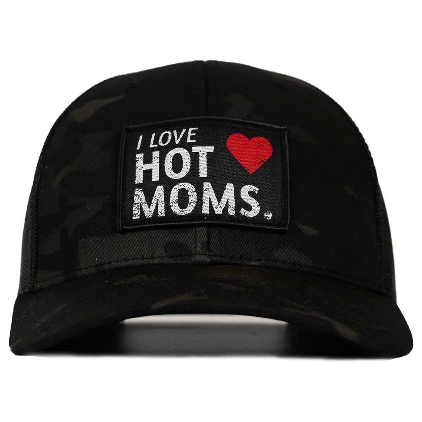 I Love Hot Mom's Patch Snapback Hat