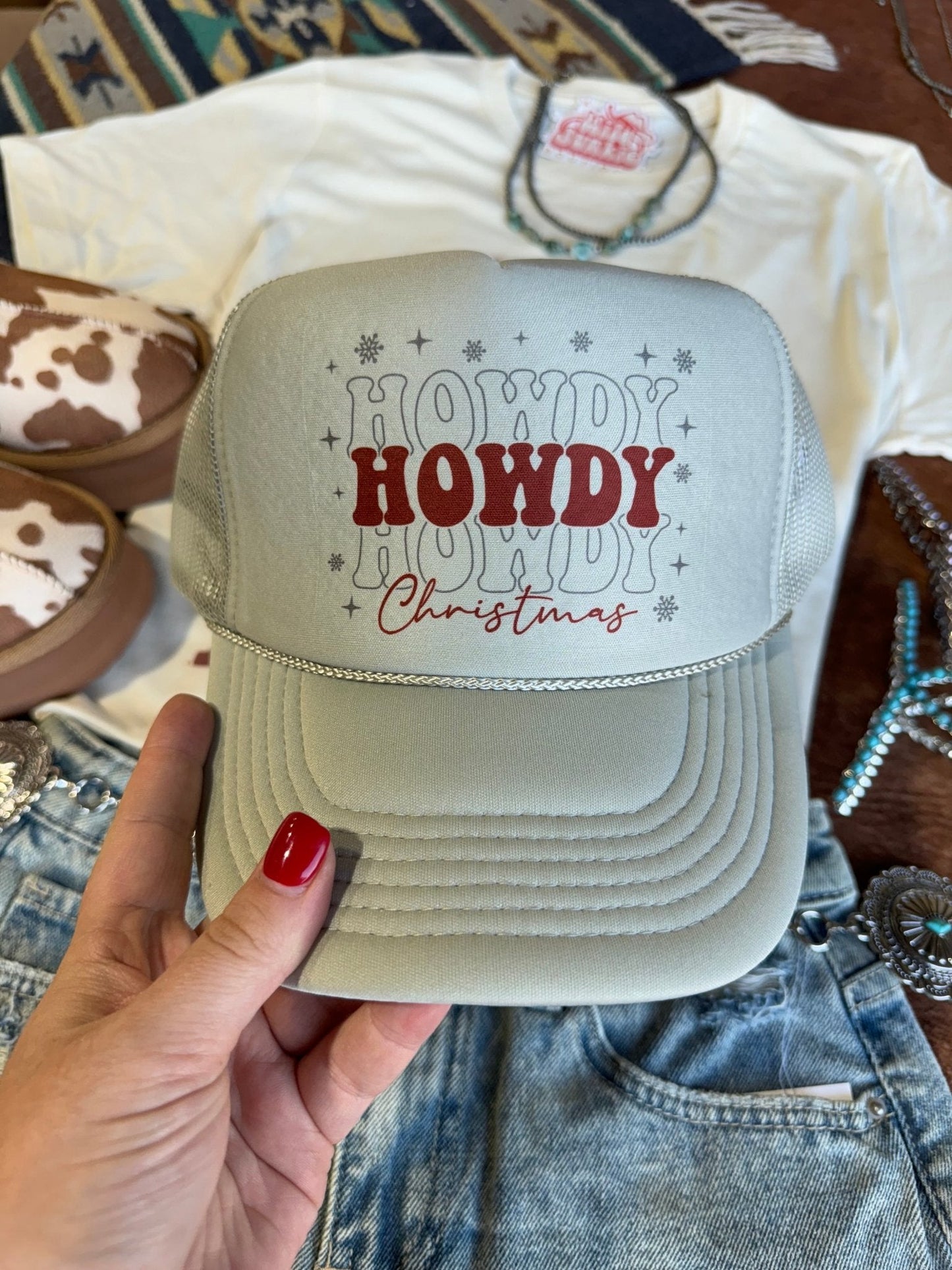 Howdy Christmas Trucker Hat