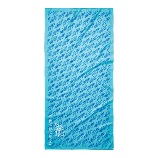 Hula Girl Towel - Blue Green