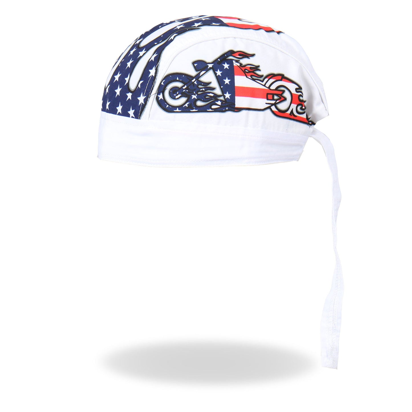 Hot Leathers American Bike Lightweight Headwrap White HWH1043