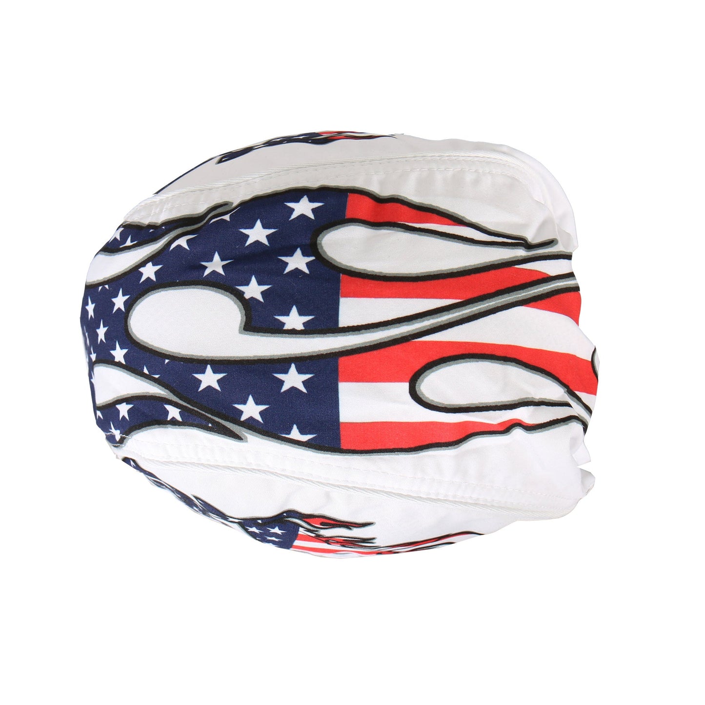 Hot Leathers American Bike Lightweight Headwrap White HWH1043