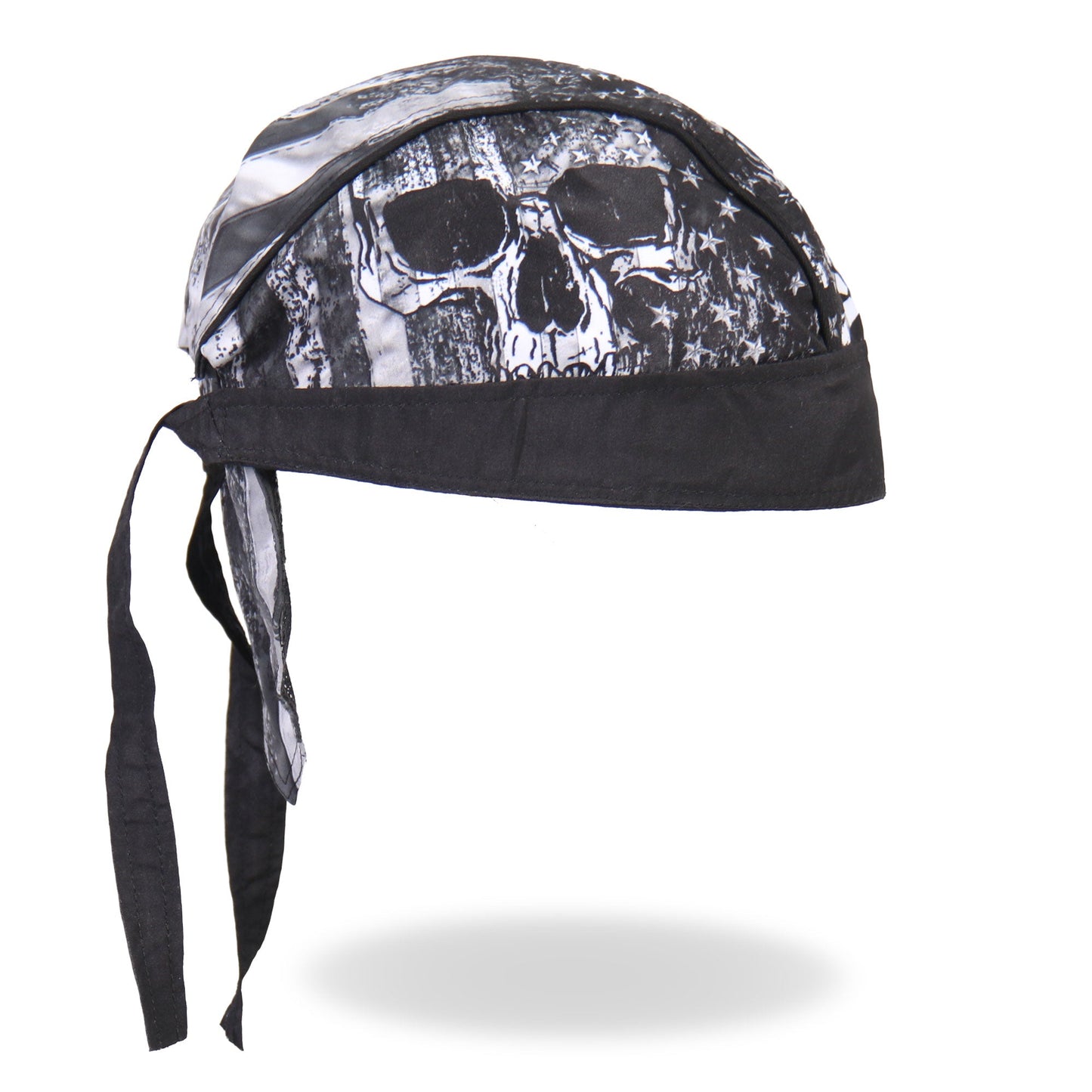 Hot Leathers Skull Flag Lightweight Headwrap HWH1090