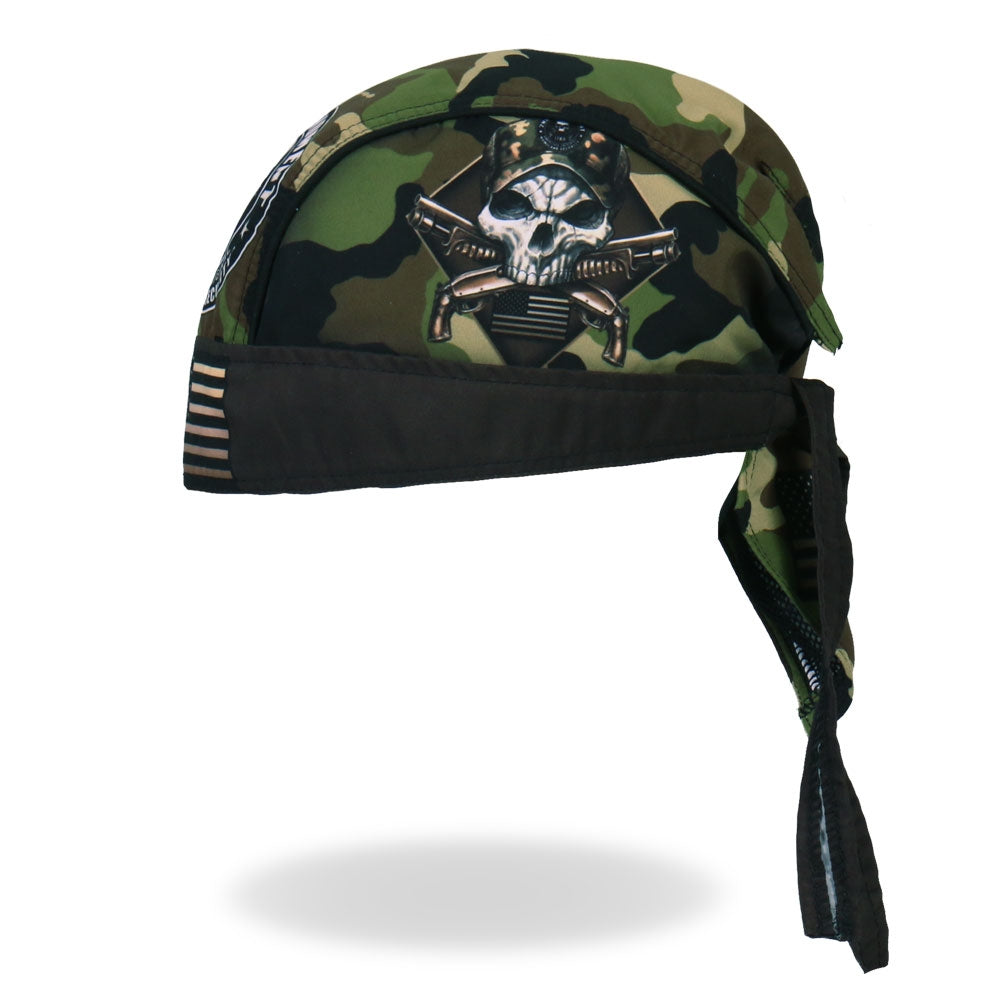 Hot Leathers Camo Skull Lightweight Headwrap HWH1094