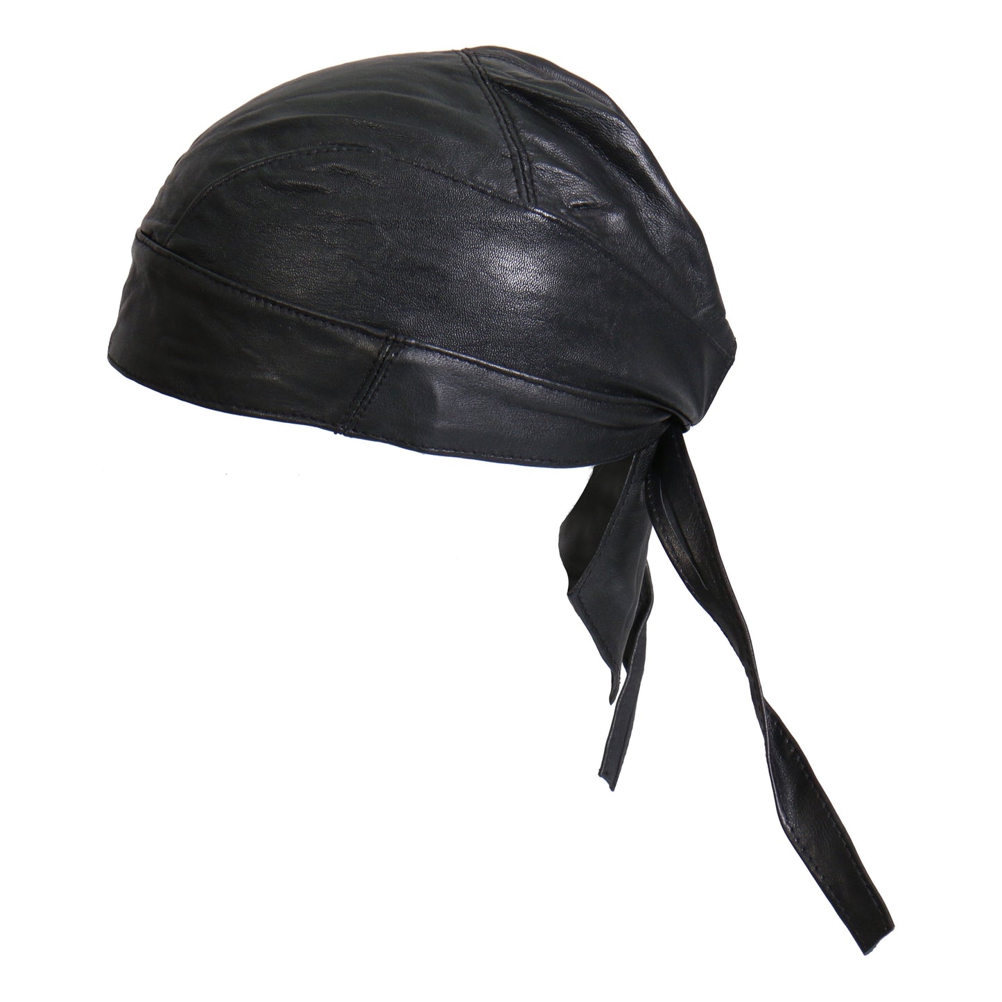 Hot Leathers Medium Weight Black Leather Headwrap HWL1002