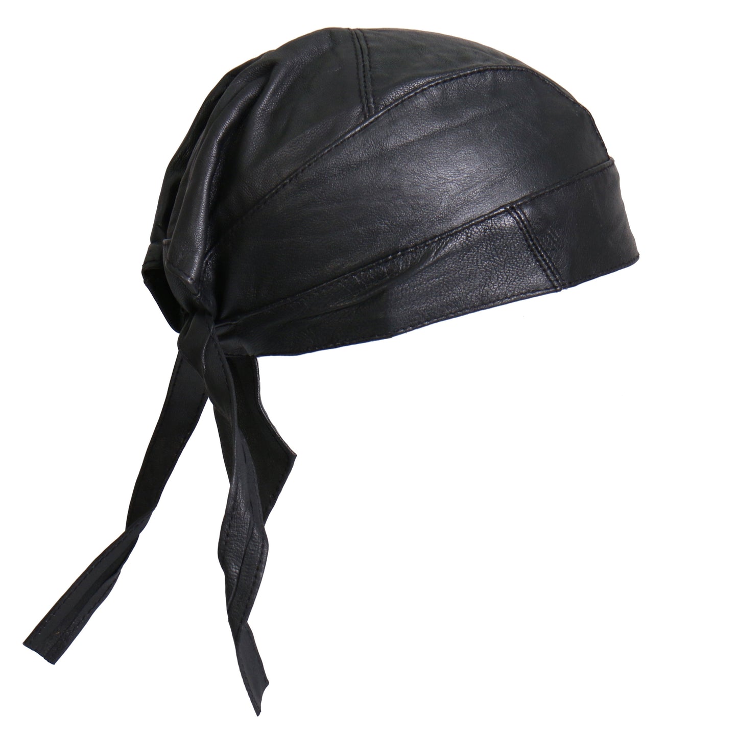 Hot Leathers Medium Weight Black Leather Headwrap HWL1002