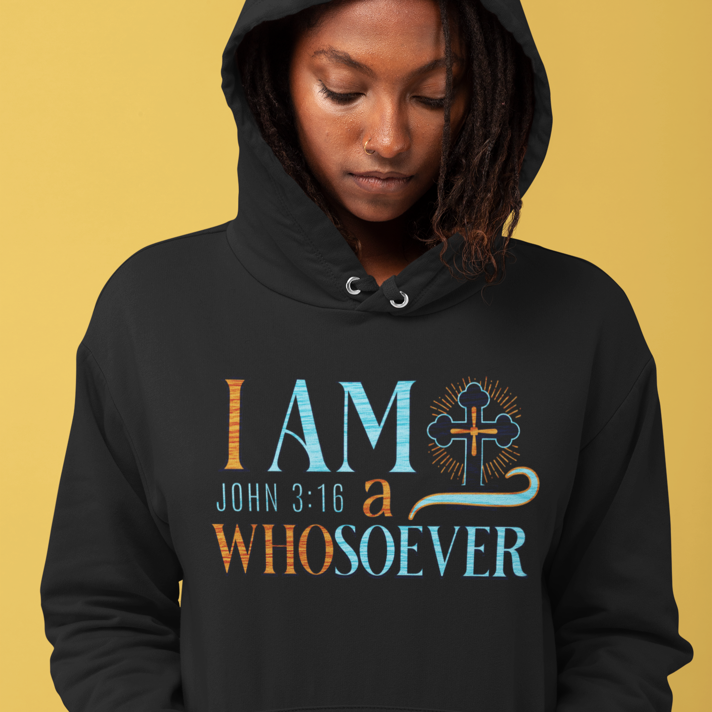 Bible Verse Faith Hoodie | Inspiring Sobriety | John 3:16