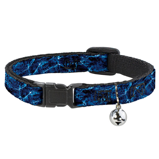 Cat Collar Breakaway - Mossy Oak Elements Marlin Agua Camo Blue