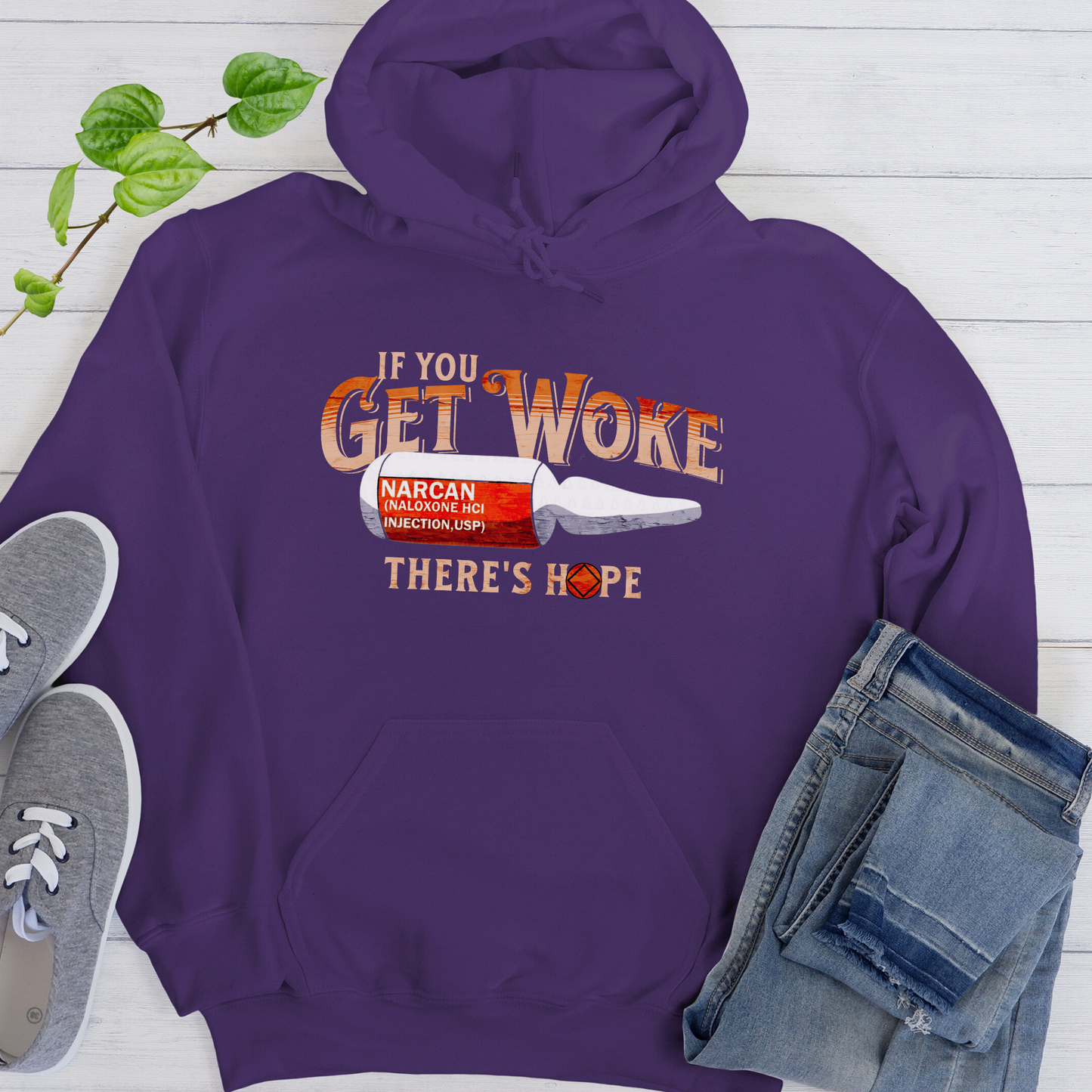 Recovery Hoodie | Inspiring Sobriety |  If You Get Woke, There's Hope