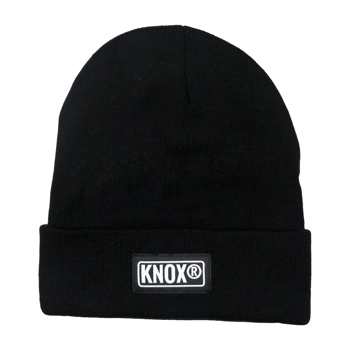 Knox Knit Cuffed Black Beanie