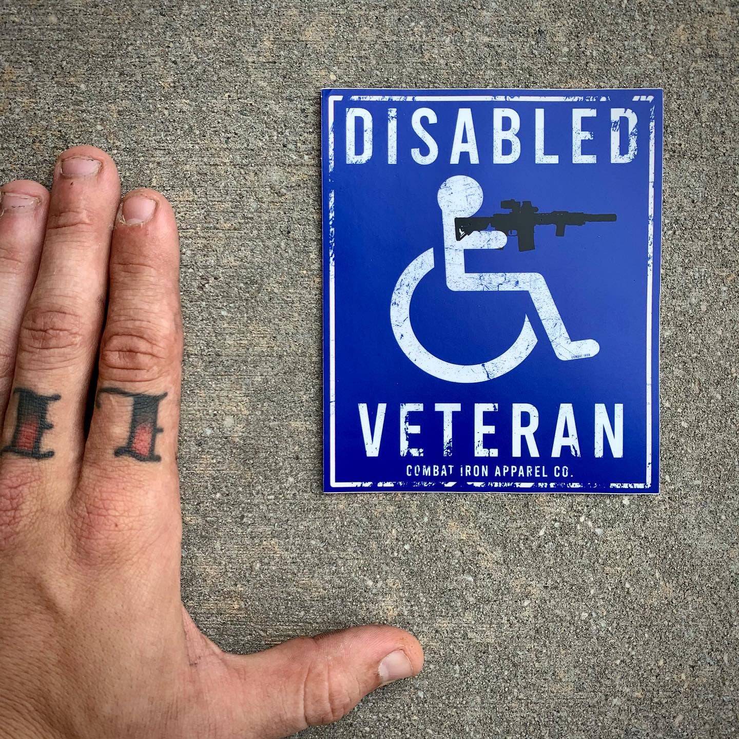 DISABLED VETERAN ALL WEATHER DECAL