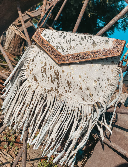 Golden Hour Fringe Purse