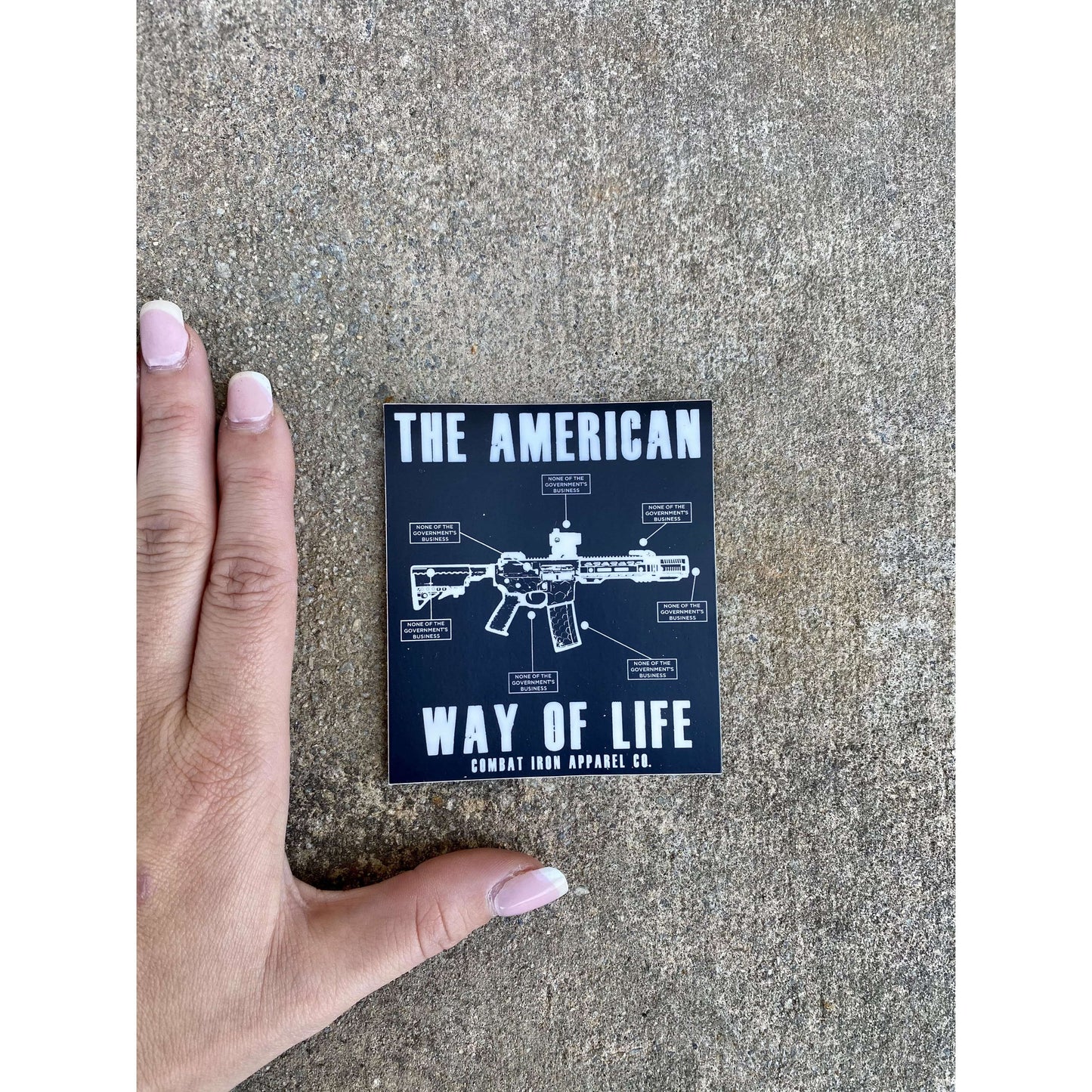 AWOL- THE AMERICAN WAY OF LIFE 5.56 ALL WEATHER DECAL