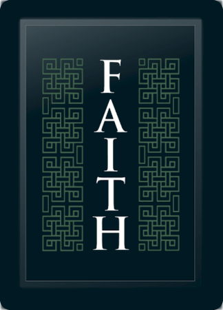 Faith Deco Vertical Sage Logo Panel