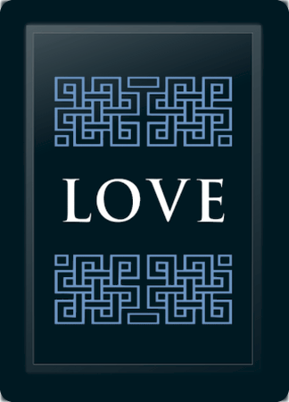 Love Deco Horizontal Blue Logo Panel