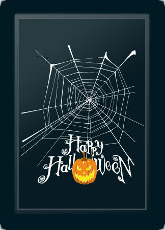 Halloween-Spider Web Logo Panel