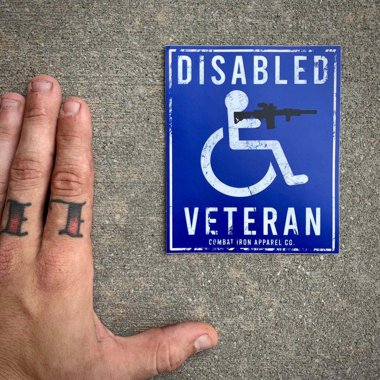 DISABLED VETERAN ALL WEATHER DECAL