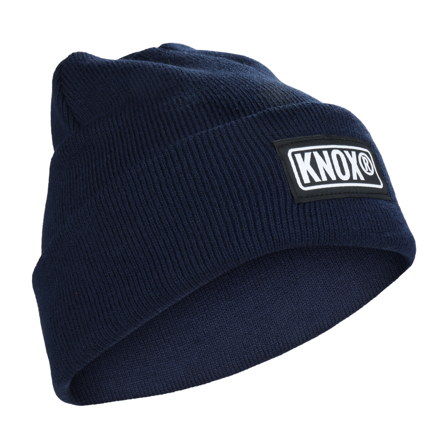 Knox Knit Cuffed Navy Blue Beanie