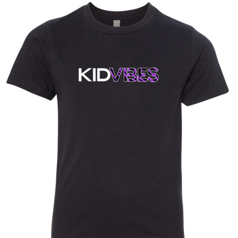 KidVibes Tee (Purple Tiger/White)