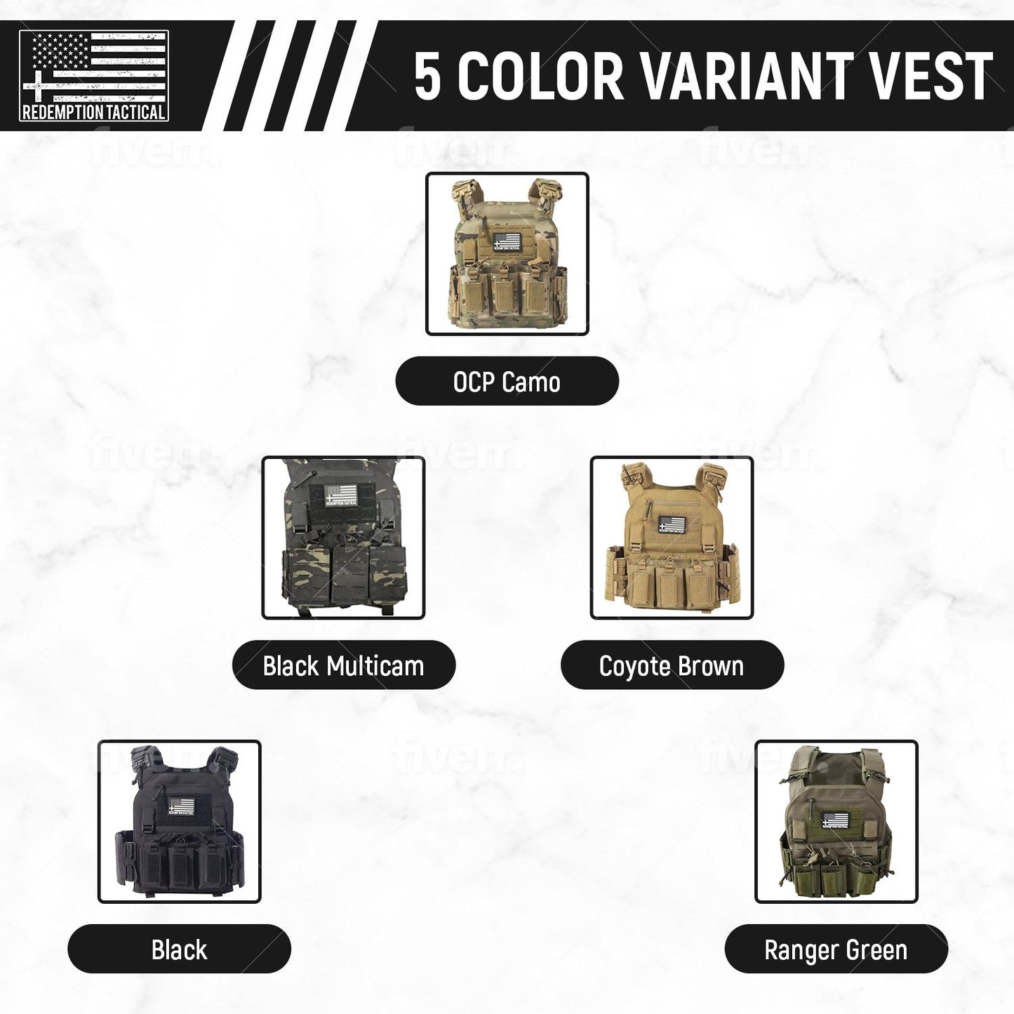 Redemption Tactical "CRUSADER 2.0" Plate Carrier Vest