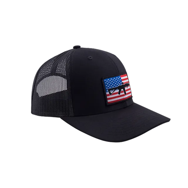 AR Flag RWB Patch Hat - Black