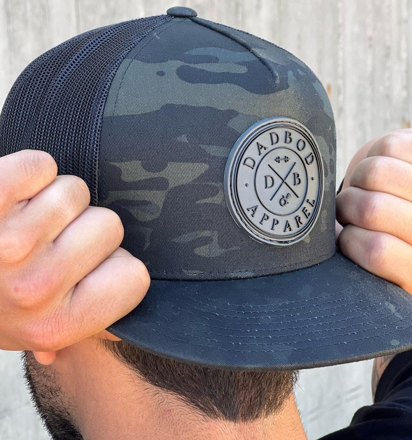 Multicam Black Logo Trucker Hat (3D Logo)