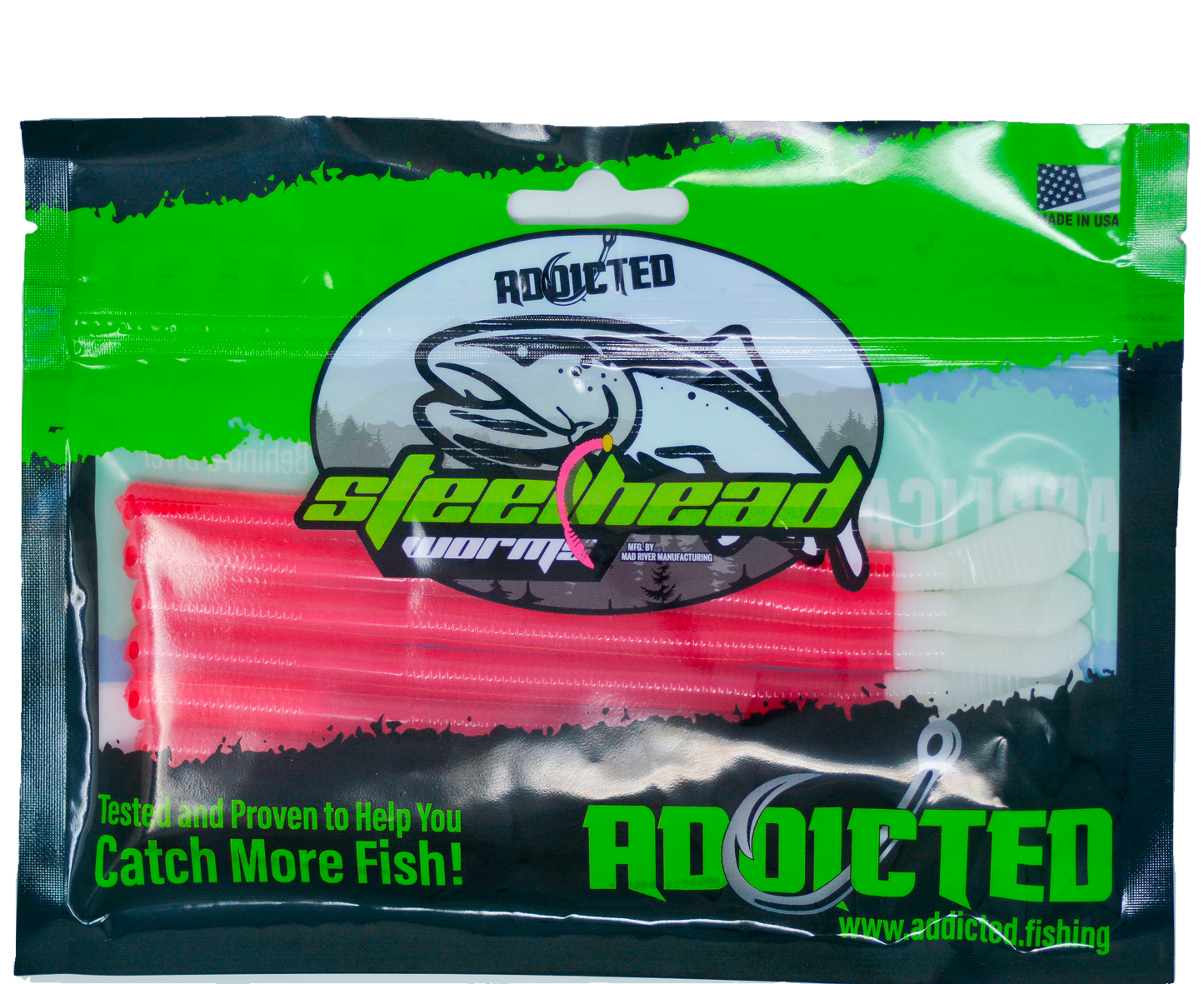 Reverse Nightmare Steelhead Worms