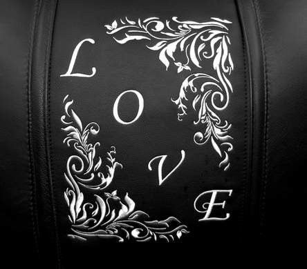 Love Floral Diagonal Silver Logo Panel