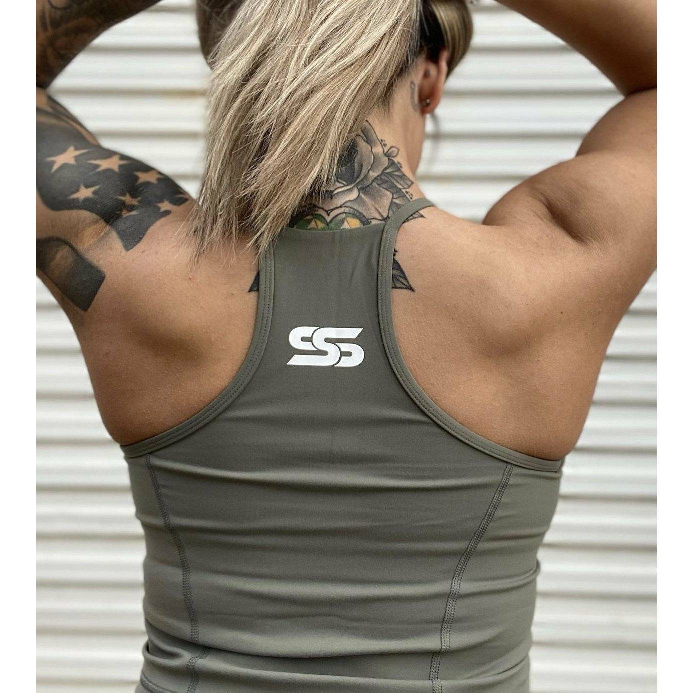 Split Back High Neck Cropped Tank | Sexy Yet Savage Collection