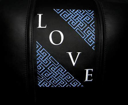 Love Deco Diagonal Blue Logo Panel