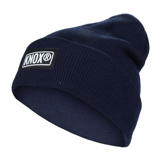 Knox Knit Cuffed Navy Blue Beanie